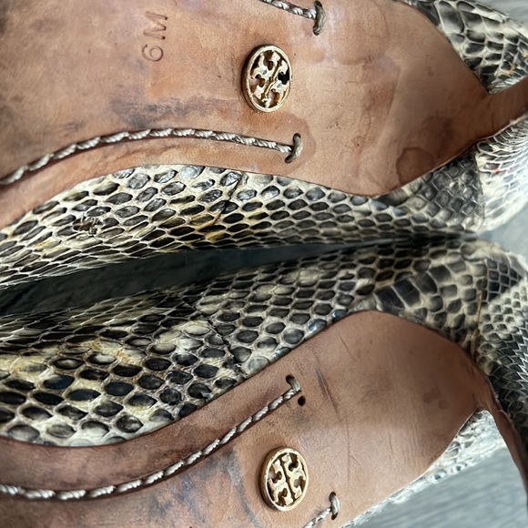 Tory Burch Snake Skin Heels - Picture 4 of 5